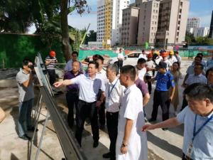 市委副書記、政法委書記陳浩一行視察一院改擴(kuò)建項(xiàng)目